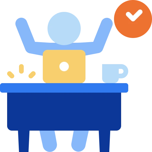 Complete the work icon